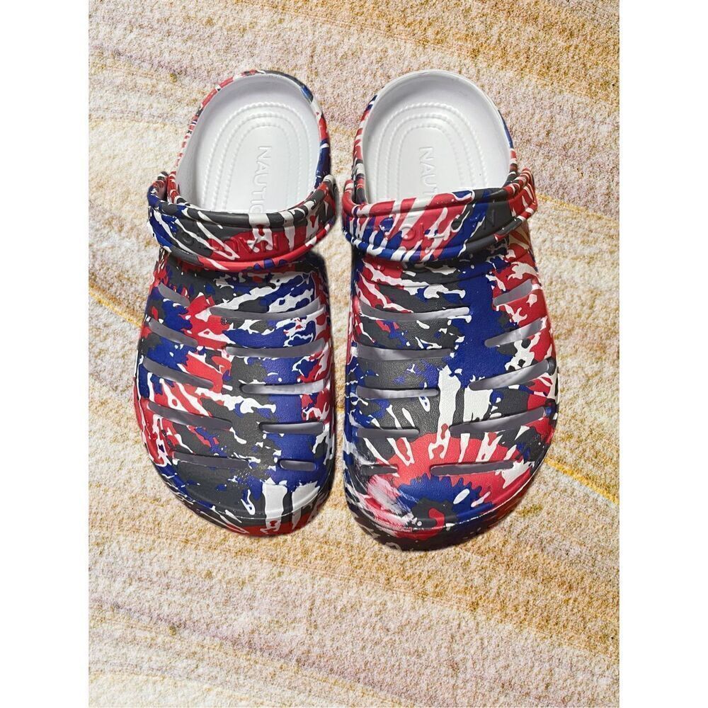 Nautica River Edge Tie-Dye clogs